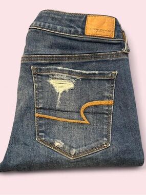 American Eagle Super Stretch X Skinny Distressed Jeans 6R